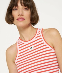 10 days top stripes red