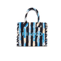 [P/E 2024 ( 100782AOPZ)] Pinko Beach shopping bag Blue/black