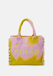[100782A0PZ] Pinko beach shopping lime rosa
